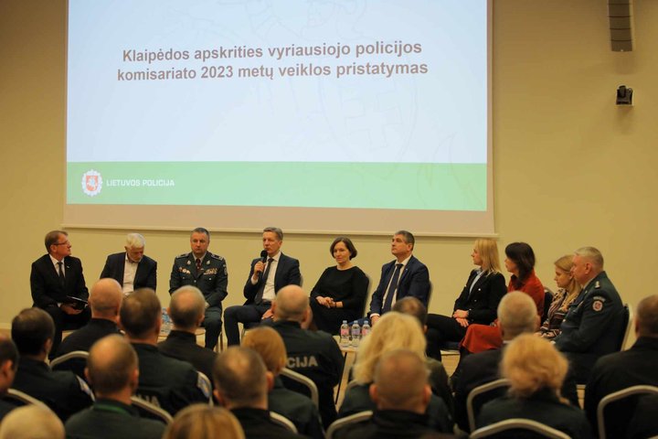 Ataskaitinio renginio akimirka